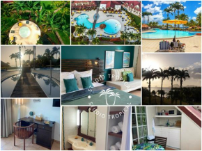 Studio Tropical avec vue mer dans une résidence hôtelière